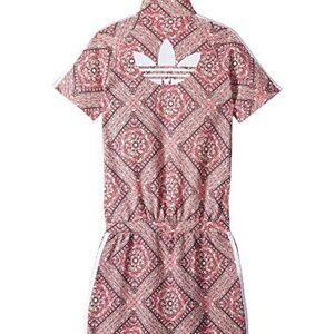 Adidas Stained Glass Graphic Logo Print Dress NWT